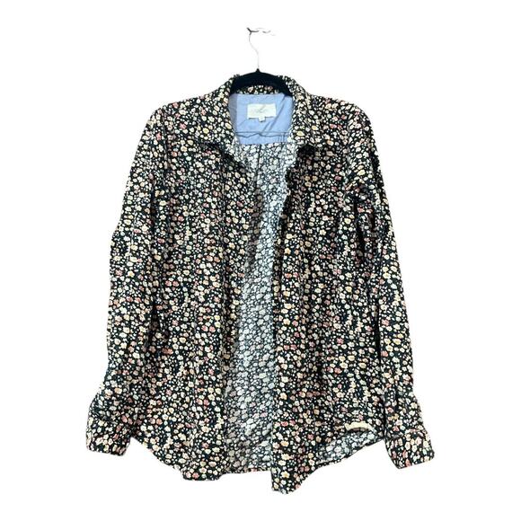 Birds of Paradis by Trovata Top Women Medium Floral 100% Cotton - Picture 1 of 5